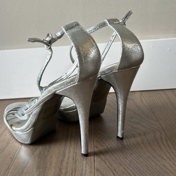 Silver jewel heels - Picture 4 of 5